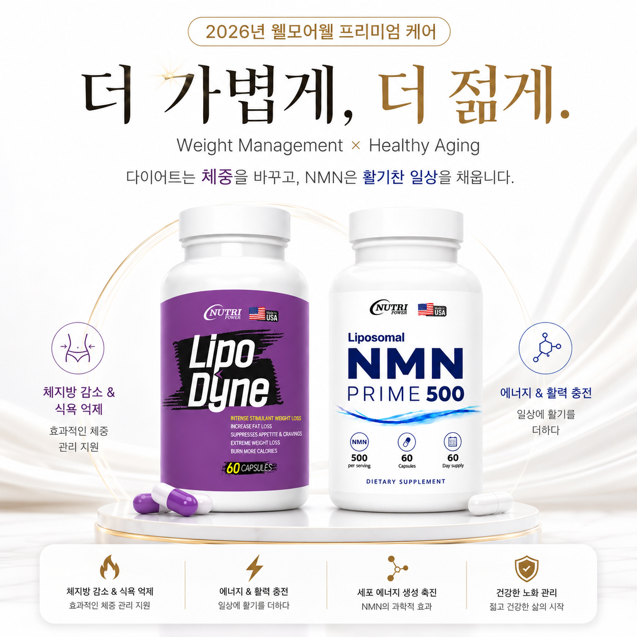 NMN Prime500 + 리포다인Lipodyne